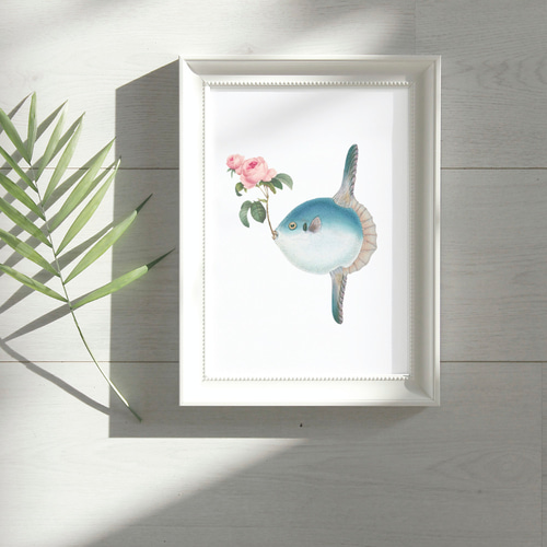 マンボウ アートポスター (56_sunfish)｜アート インテリア 絵画