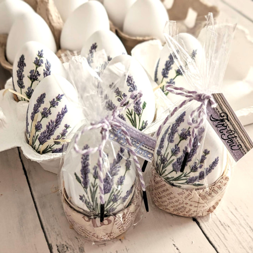 可愛い紙パッケージでお届け！爽やかラベンダーのアロマストーンエッグ