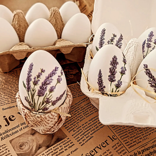 可愛い紙パッケージでお届け！爽やかラベンダーのアロマストーンエッグ