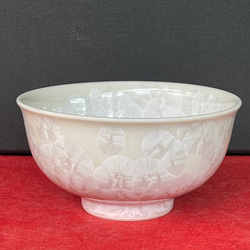 京焼・清水焼 花結晶 ふくりん茶碗(小) 白 1枚目の画像