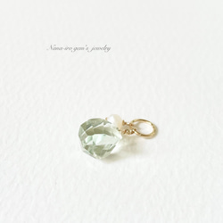 green amethyst × pearl top 1枚目の画像