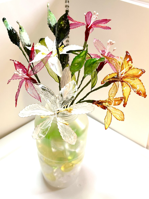 アメリカンフラワー ディップフラワー NO.170（八重咲百合・百合