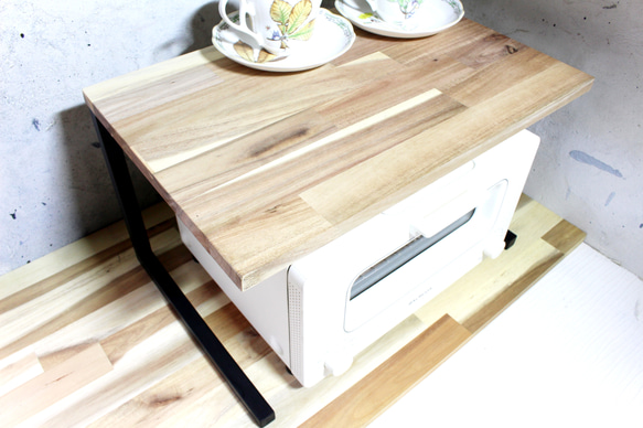 アイアントースターラック・天板30cm・角パイプ仕様 5枚目の画像