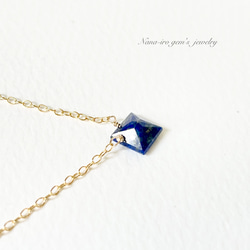 14kgf lapis lazuli necklace 7枚目の画像