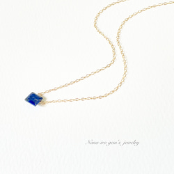 14kgf lapis lazuli necklace 6枚目の画像