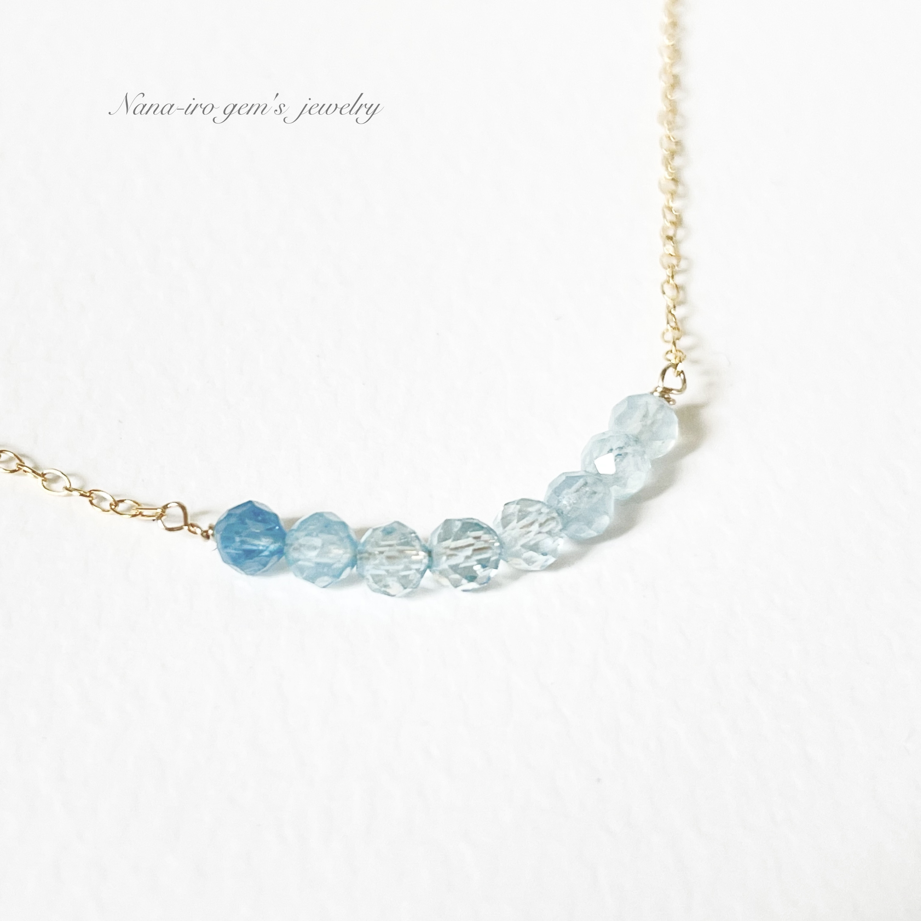 nanan bijouxxx×StyleReborn】Symbol On Crystal Necklace 14KGF