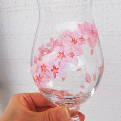 桜・さくら・サクラのビールグラス（420ml） 2枚目の画像