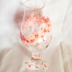 桜・さくら・サクラのビールグラス（420ml） 4枚目の画像