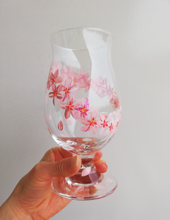 桜・さくら・サクラのビールグラス（420ml） 8枚目の画像