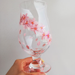 桜・さくら・サクラのビールグラス（420ml） 1枚目の画像