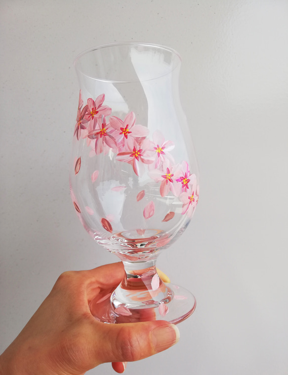 桜・さくら・サクラのビールグラス（420ml） 1枚目の画像