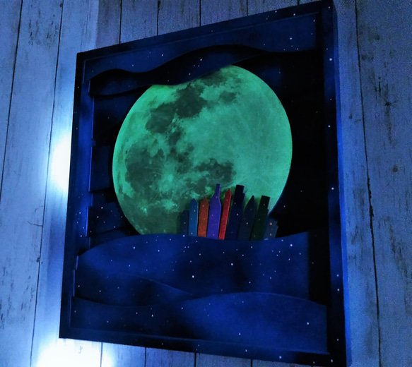 暗いところで直径30cmの月が光ます～大月屋 2枚目の画像