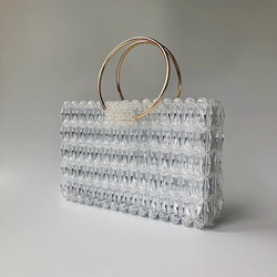 一閑張りバッグ (大)ビーズ付きハンドル Amazon.co.jp: ビーズバッグ 昭和レトロ ヴィンテージ 手刺繍