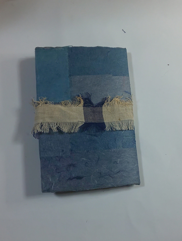 琉球藍染和紙のメモ帳  ミニノート 5枚目の画像