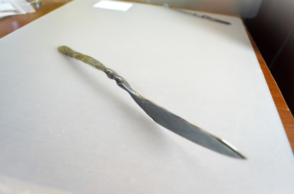 鈦餐具·餐刀·高品質鈦製餐刀·220mm 第2張的照片