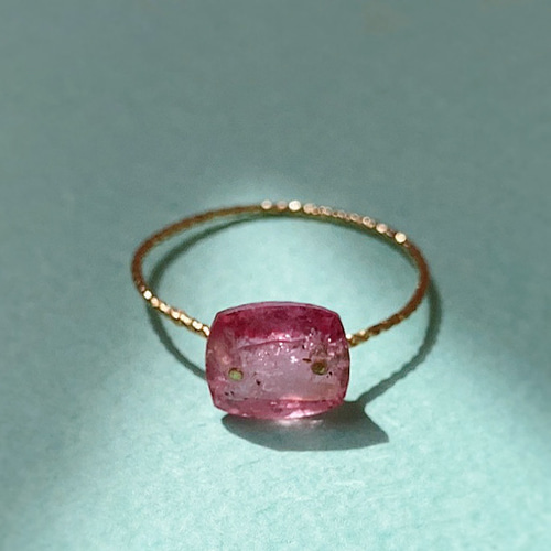 Prana happy tourmaline ✴︎ピンクトルマリン✴︎k14gfリング