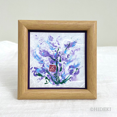 ◯絵画　アクリル画　額装品 アクリル画－和紙に描いた小作品 005 絵画 HIDEKI 通販 17529764