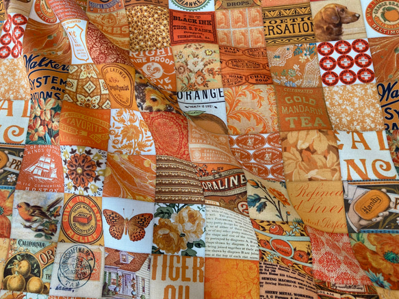 Curated In Color by Cathe Holden パッチワーク柄 オレンジ moda 生地