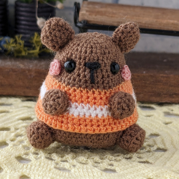 [訂做] 矮胖熊 Amigurumi 肩帶 第1張的照片