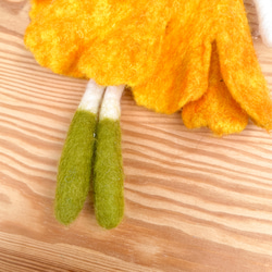 2点セット　フェルト人形　オーナメント黄緑nasan-004set春スプリングギフト母の日新調 8枚目の画像