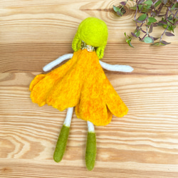 2点セット　フェルト人形　オーナメント黄緑nasan-004set春スプリングギフト母の日新調 6枚目の画像