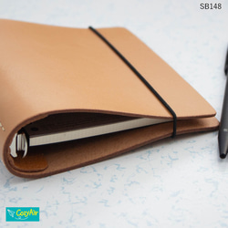 SB148 【受注制作】ミニ5スクエアサイズ システム手帳 5穴 本革