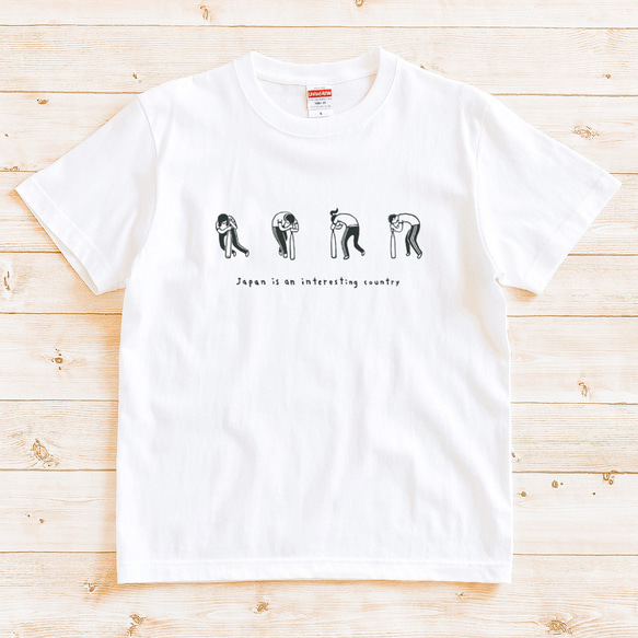半袖Tシャツ『ぐるぐるバット』メンズ レディース ホワイト 2枚目の画像