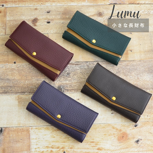 手書き一点物 本革札入 宝くじ入れ 長財布 ROCKAWAY 通販｜Creema  