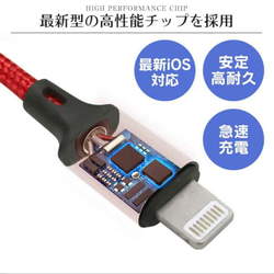 3in1 充電ケーブル USB iPhone Android  1.2m 7枚目の画像