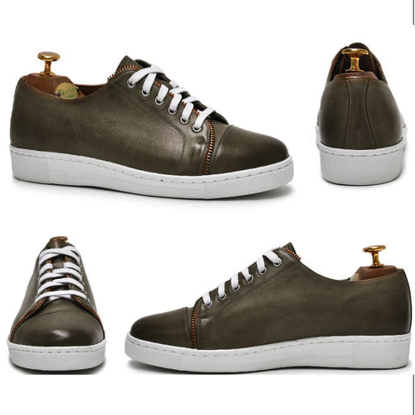 レザースニーカー 本革スニーカー スニーカー メンズスニーカー 本革 オーダーシューズ 靴 