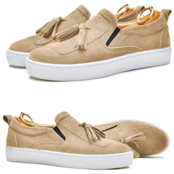 スエードレザースニーカー 本革スニーカー スニーカー メンズスニーカー 本革 オーダーシューズ 靴