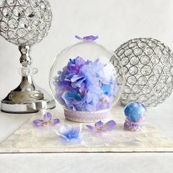 紫陽花のガラスドーム親子 9枚目の画像