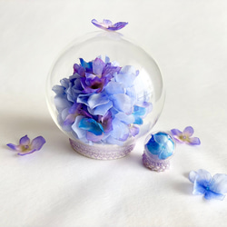 紫陽花のガラスドーム親子 14枚目の画像