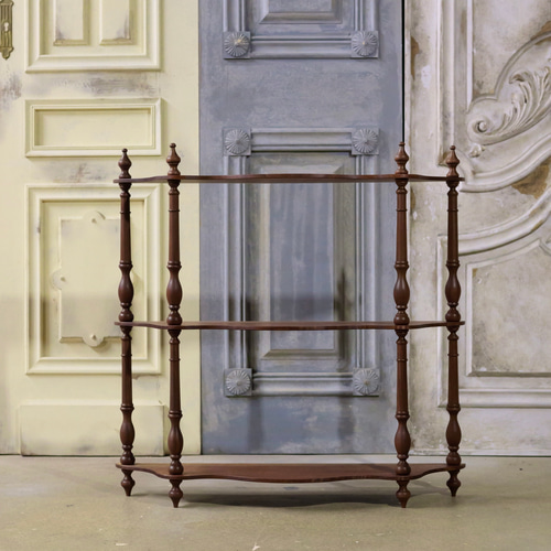 受注製作】ナポレオンシェルフ(ブラックウォールナット) 棚・シェルフ