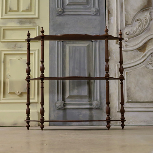 受注製作】ナポレオンシェルフ(ブラックウォールナット) 棚・シェルフ