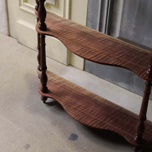 受注製作】ナポレオンシェルフ(ブラックウォールナット) 棚・シェルフ