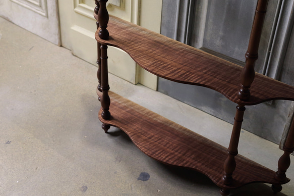 受注製作】ナポレオンシェルフ(ブラックウォールナット) 棚・シェルフ