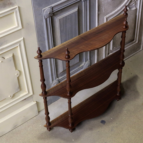 受注製作】ナポレオンシェルフ(ブラックウォールナット) 棚・シェルフ