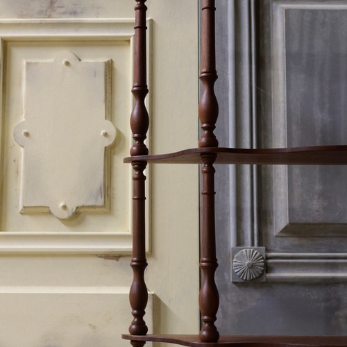 受注製作】ナポレオンシェルフ(ブラックウォールナット) 棚・シェルフ