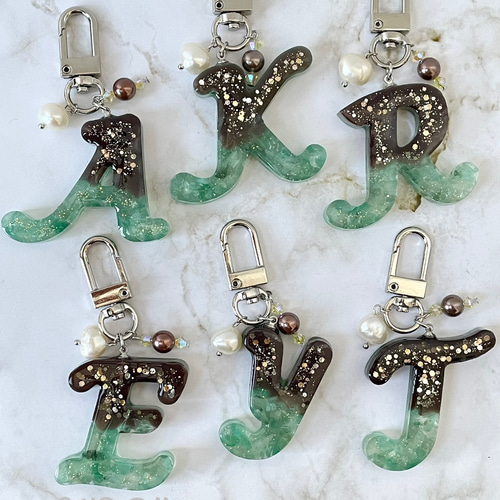 E】大人かわいい グリーンアベンチュリン×チョコミント風