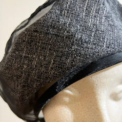 新作‼️ カタチにこだわるベレー帽　シックなオーガンジーのベレー　重ねて被るベレー帽❤️ 12枚目の画像