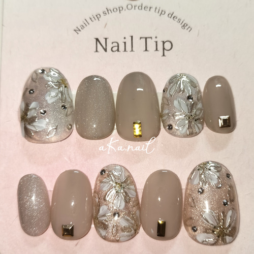モードフラワーネイル ネイルチップ（つけ爪） aKa.nail 通販