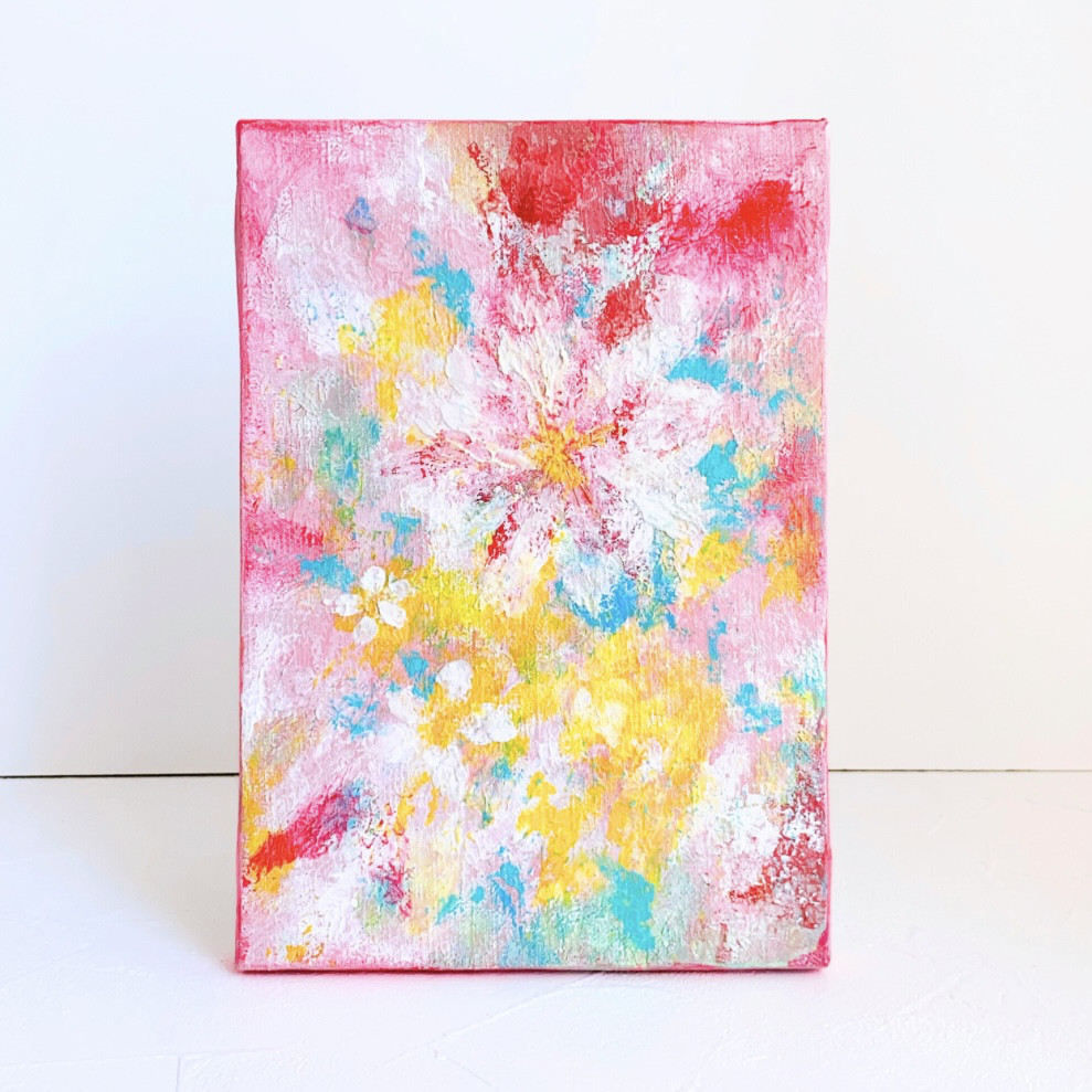 RENA SMサイズ 原画 絵 アート 抽象画 アートボード キャンバス アート 抽象画 SMサイズ アートボード 絵 原画 RENA キャンバス