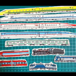 ❁︎ロング❁︎ 大きめ　電車　新幹線　機関車　ワッペン　アイロンワッペン　布ワッペン 2枚目の画像