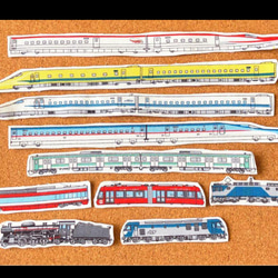 ❁︎アイロン加工なし❁︎ ロング　新幹線　電車　機関車　ワッペン　布ワッペン　ノンアイロン 1枚目の画像