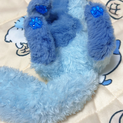 雪狐ケモノ 弟狐 アートドール ぬいぐるみ ぬいぐるみ ケモノの 雪狐ケモノ 弟狐 アートドール ぬいぐるみ ぬいぐるみ ケモノの