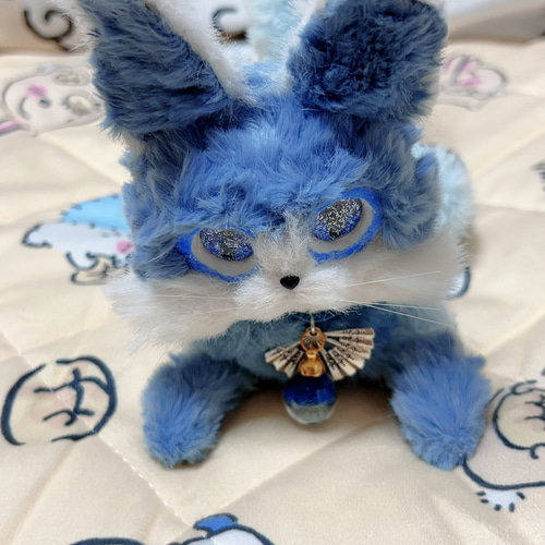 雪狐ケモノ 弟狐 アートドール ぬいぐるみ ぬいぐるみ ケモノの