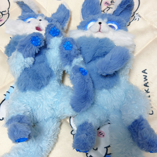 雪狐ケモノ 弟狐 アートドール ぬいぐるみ ぬいぐるみ ケモノの 雪狐ケモノ 弟狐 アートドール ぬいぐるみ ぬいぐるみ ケモノの