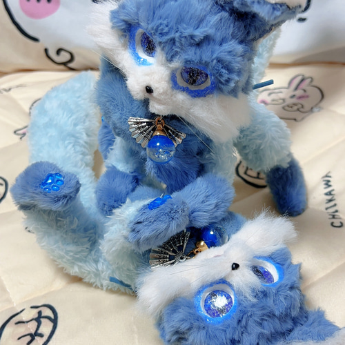 雪狐ケモノ 弟狐 アートドール ぬいぐるみ ぬいぐるみ ケモノの 雪狐ケモノ 弟狐 アートドール ぬいぐるみ ぬいぐるみ ケモノの