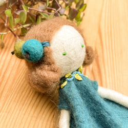 Lサイズ　フェルト人形飾り　ドールnasan-07 花 春スプリングギフト母の日新調　ベリー 7枚目の画像
